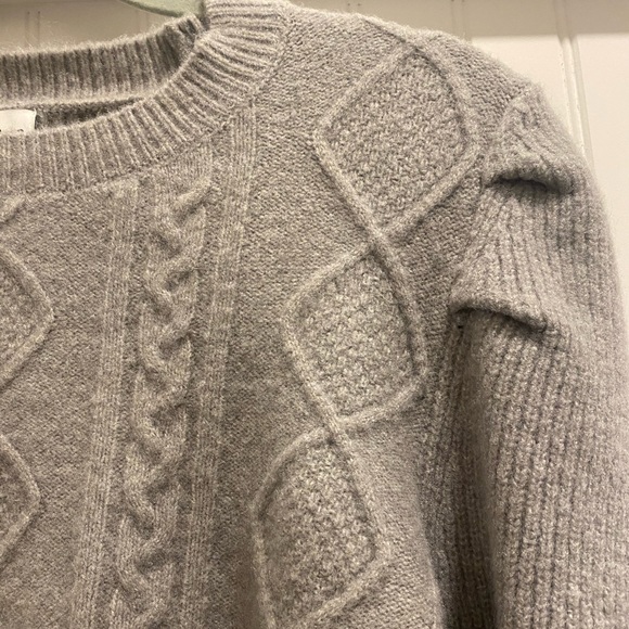 Puff Sleeve Cable-Knit Sweater - Picture 4 of 6